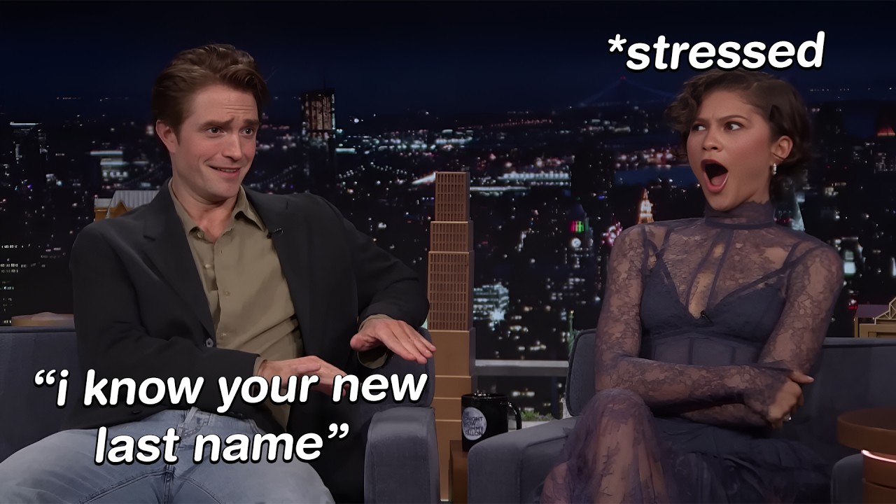 Zendaya being stressed since Robert Pattinson has zero media training