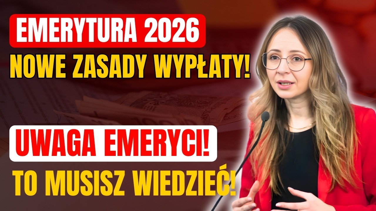 Emerytura 2026 &ndash; Nowe zasady wypłaty! Sprawdź, czy dostaniesz więcej z ZUS