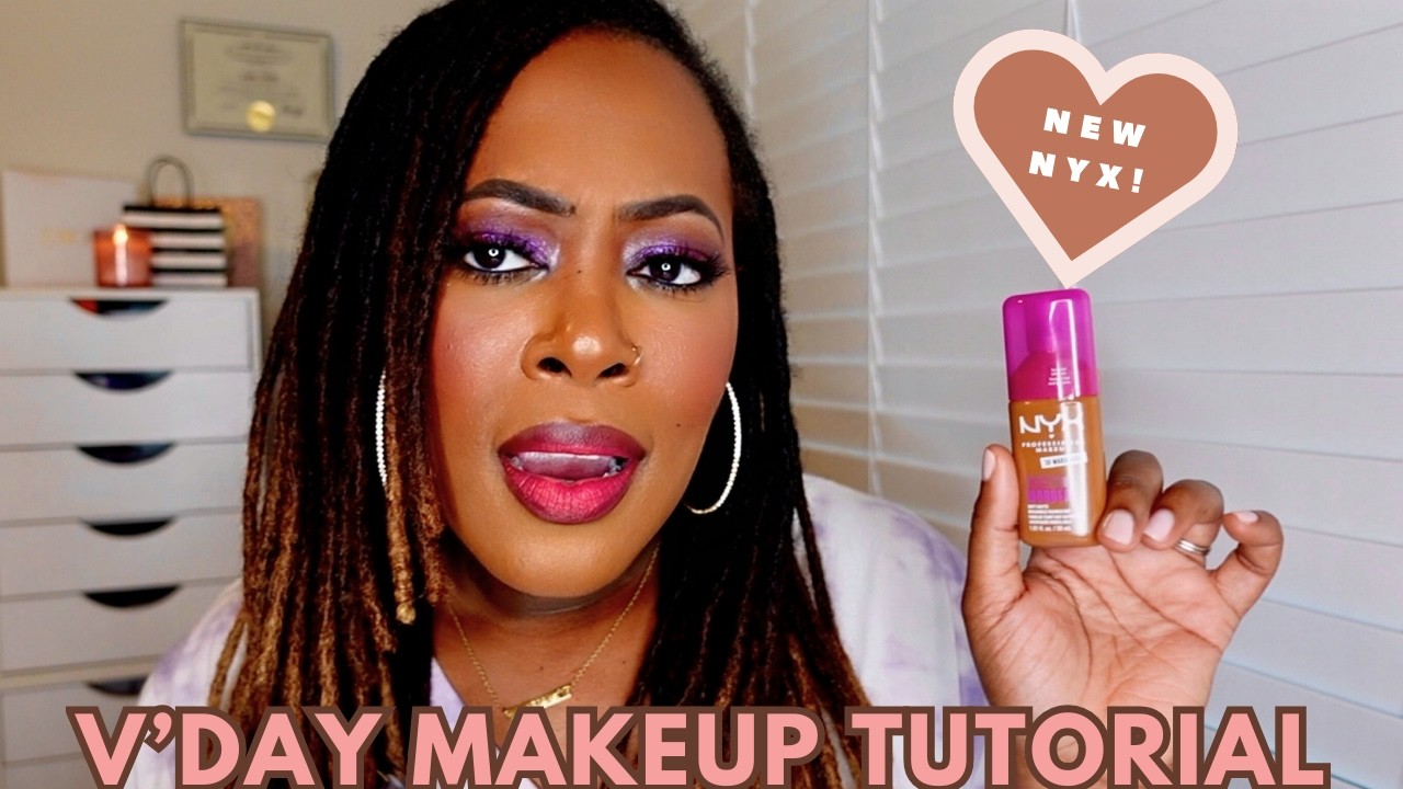 VALENTINE'S DAY MAKEUP LOOK 💗 Trying More NEW Drugstore Makeup + Easy V'Day Eyeshadow Tutorial