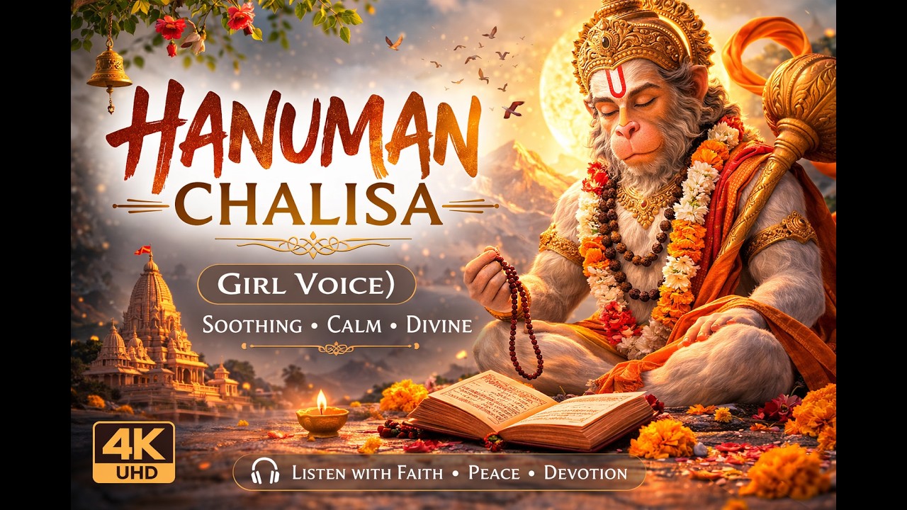 Hanuman Chalisa (Female Voice) | Full Hanuman Chalisa | Calm, Peaceful & Devotional