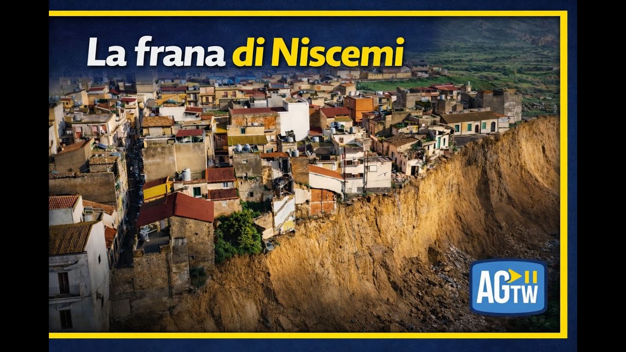 Maltempo in Sicilia, l'incredibile frana a Niscemi
