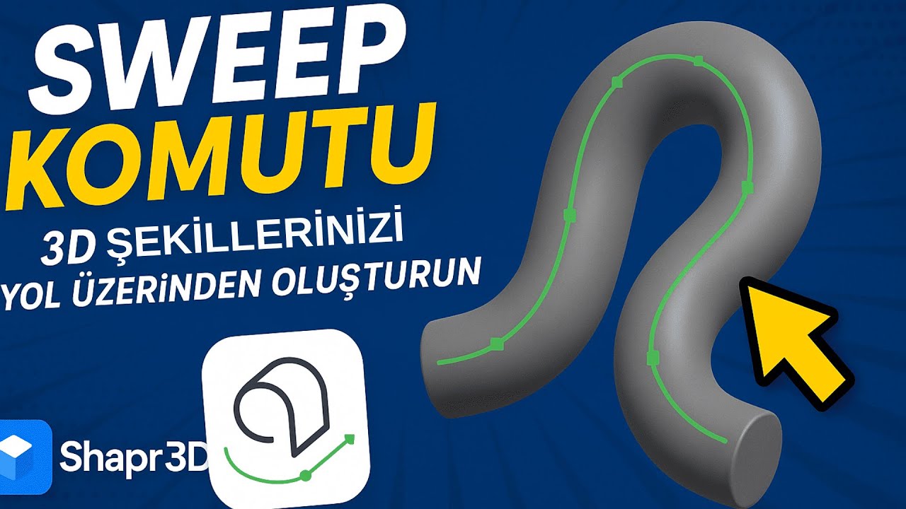 Shapr3D - Sweep Komutu #shapr3d #tasarım 