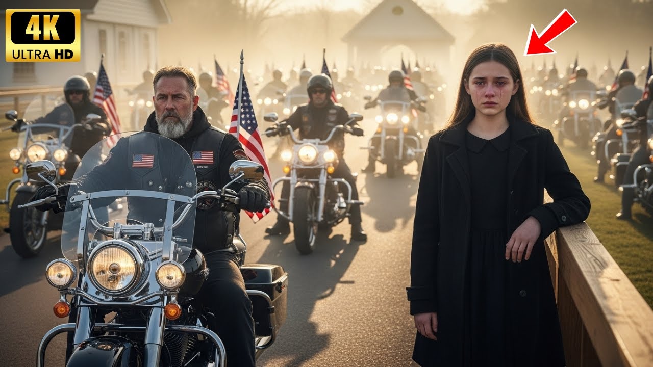 Sie dachte, er wäre vergessen… Dann kamen 200 Hells Angels in voller Farbe zu seiner Beerdigung.