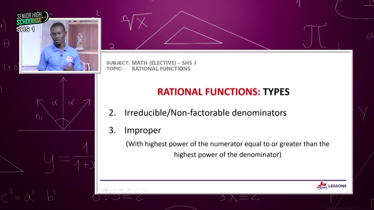 Elective Maths Shs-1   Rational  Functions    15-02-2022