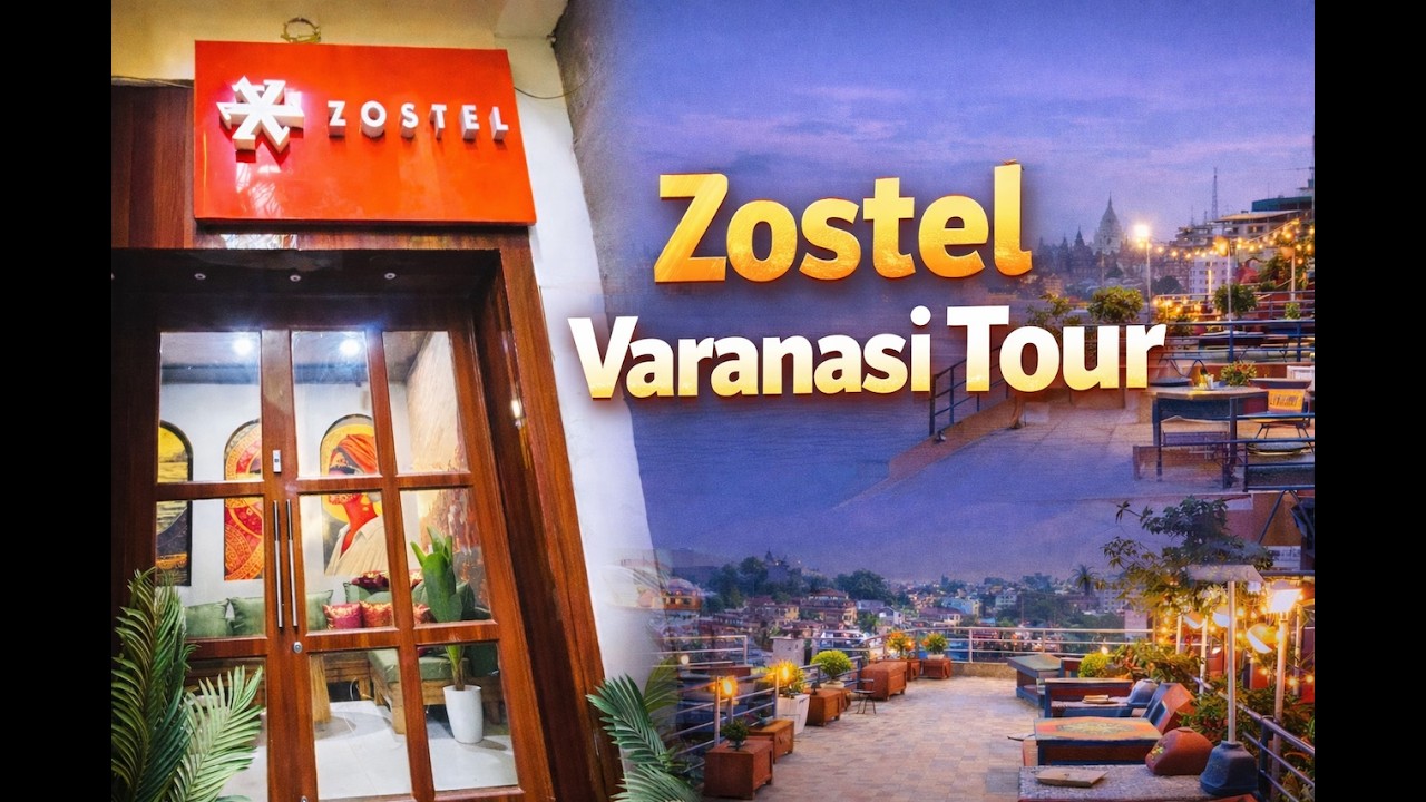 “Zostel Varanasi Tour 😍 Inside India’s Famous Backpacker Hostel in Banaras”#travel #został 