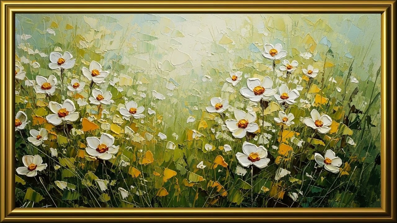 Turn Your TV Into Elegant Art 🤍 Blue & White Classical Flower Paintings | 4K Ambient Slideshow