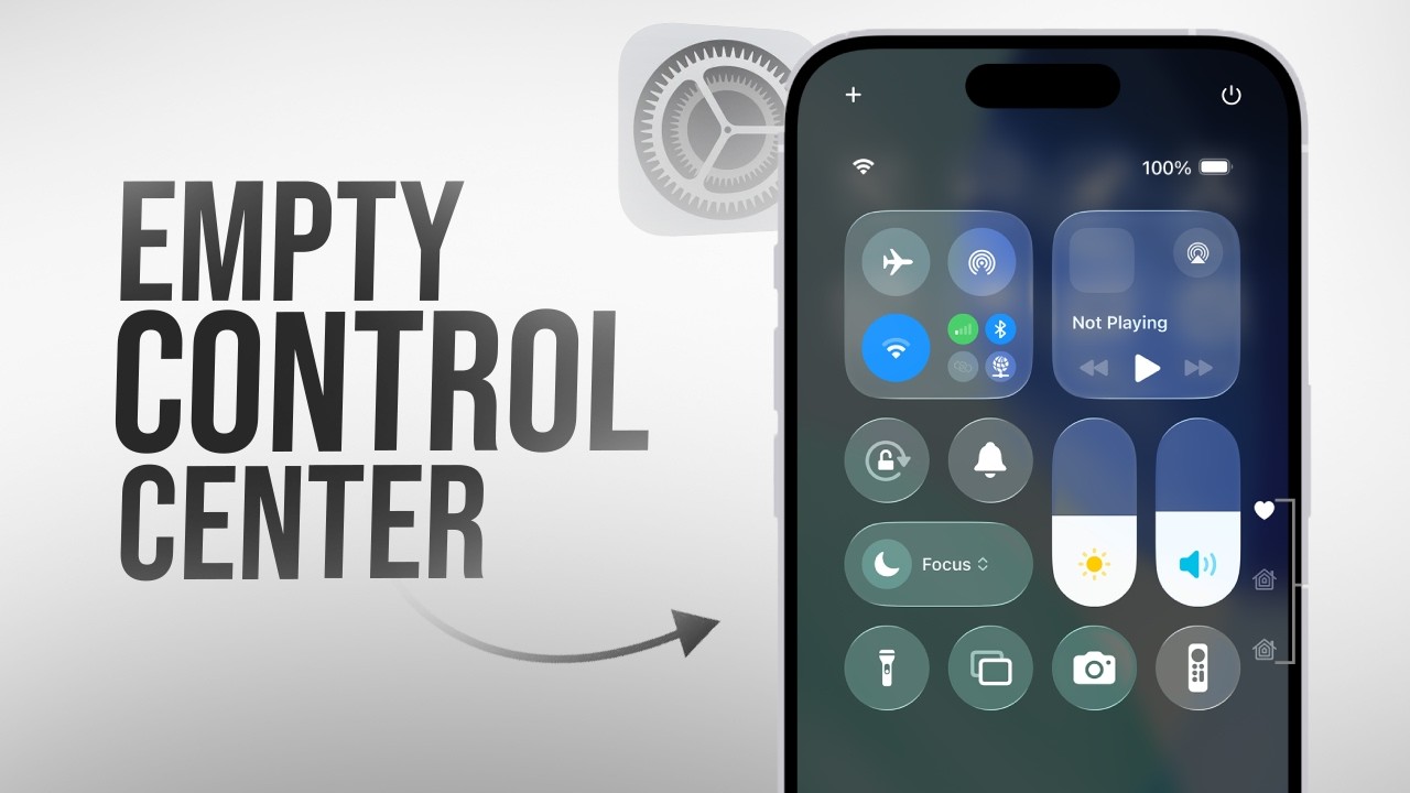 Что делать, если Центр управления в настройках iPhone пуст? (объяснение)