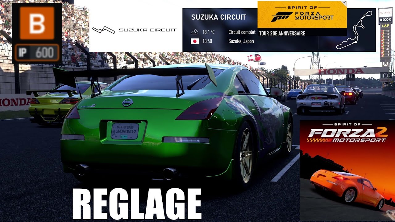 FM8 REGLAGE NISSAN FAIRLADY Z IP 600 D Forza Motorsport 8 PRO SETTINGS SUZUKA CIRCUIT CLASS D