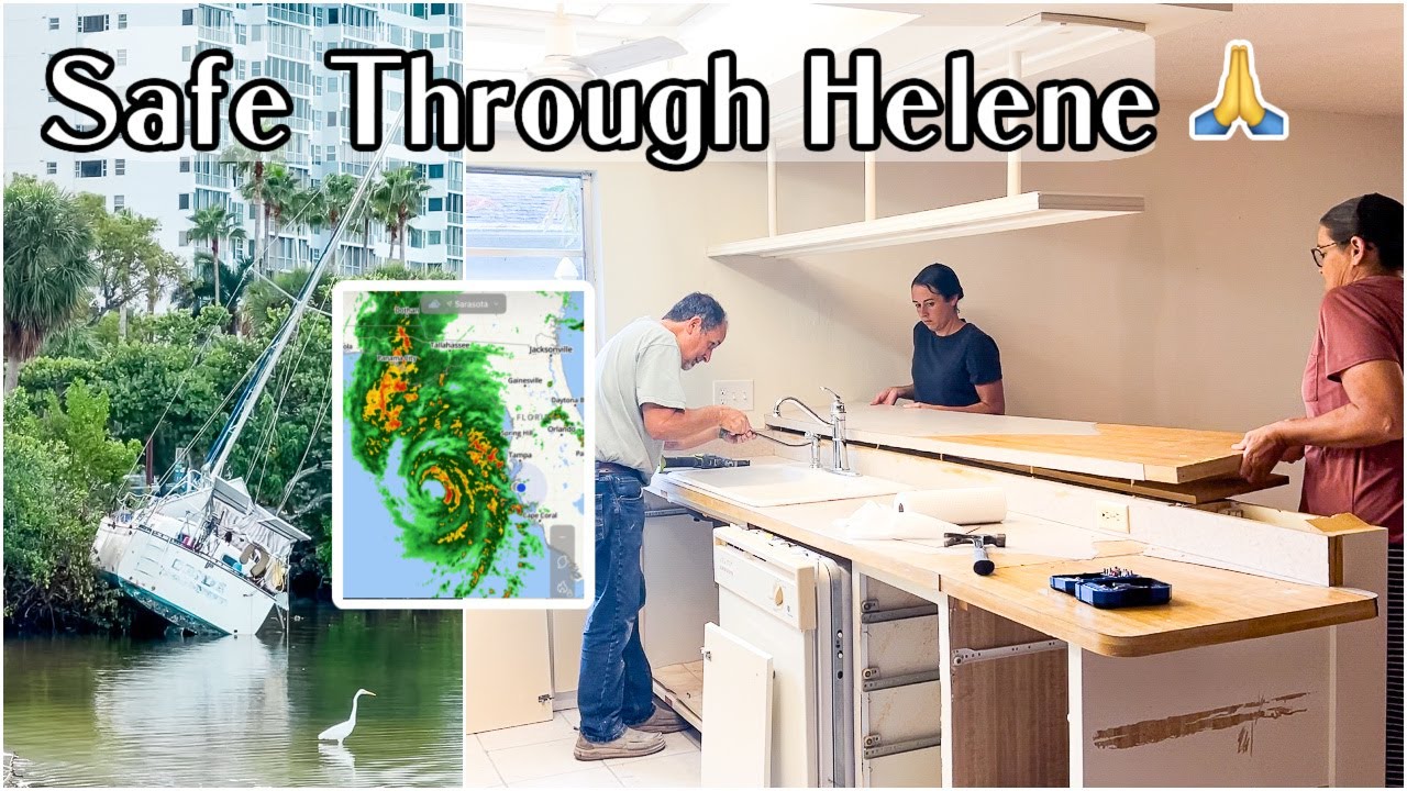 Hurricane Helene | My Parents start to Demo the Kitchen | Spend the Weekend With us