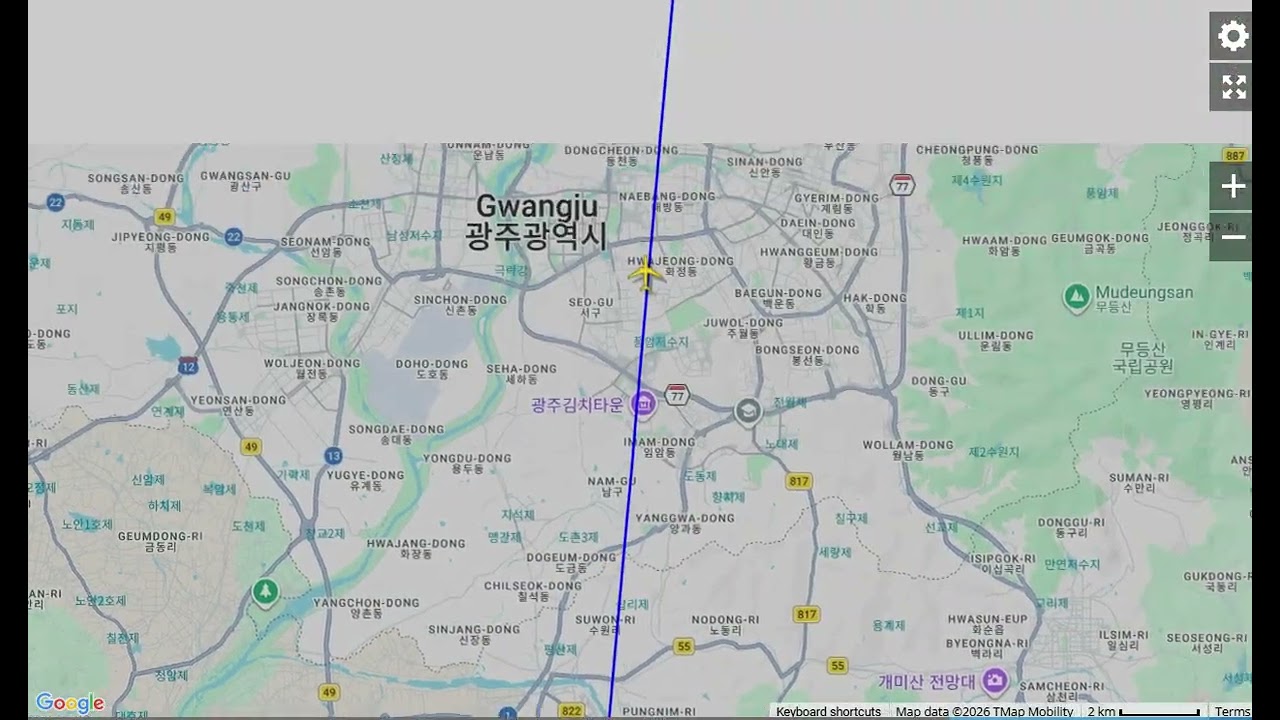 [Flight Track] 제주 (CJU) - 서울/김포 (GMP)