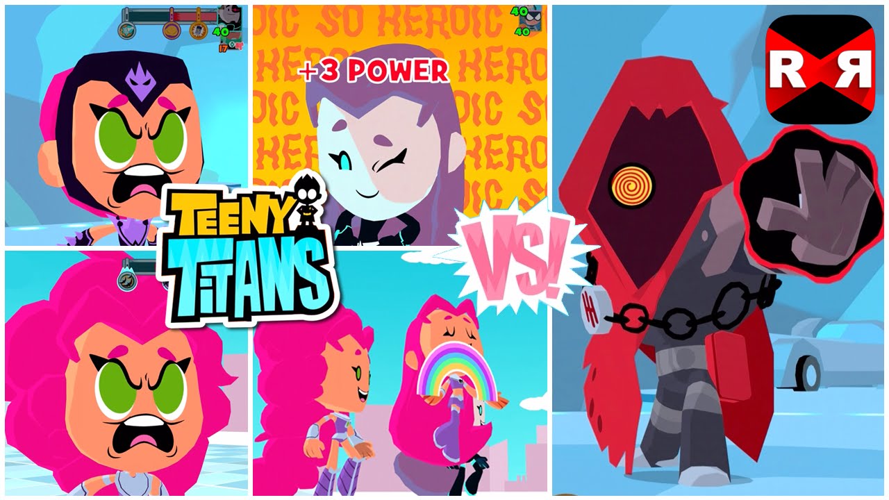 Teeny Titans - All Starfires против The Hooded Hood - iOS / Android - Видео игрового процесса