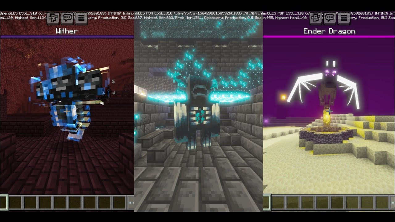 I Defeated Every Boss In Minecraft Trial #enderdragon #warden #wither