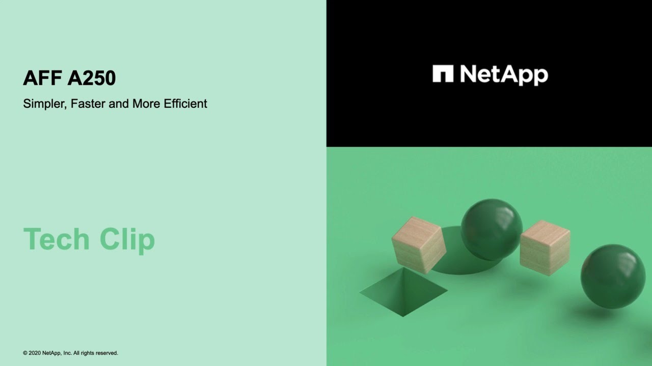 NetApp AFF A250 Virtual Tour - Tech Clip