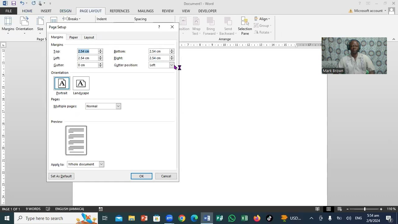 How To Add Portrait and Landscape Pages in the Same Word Document