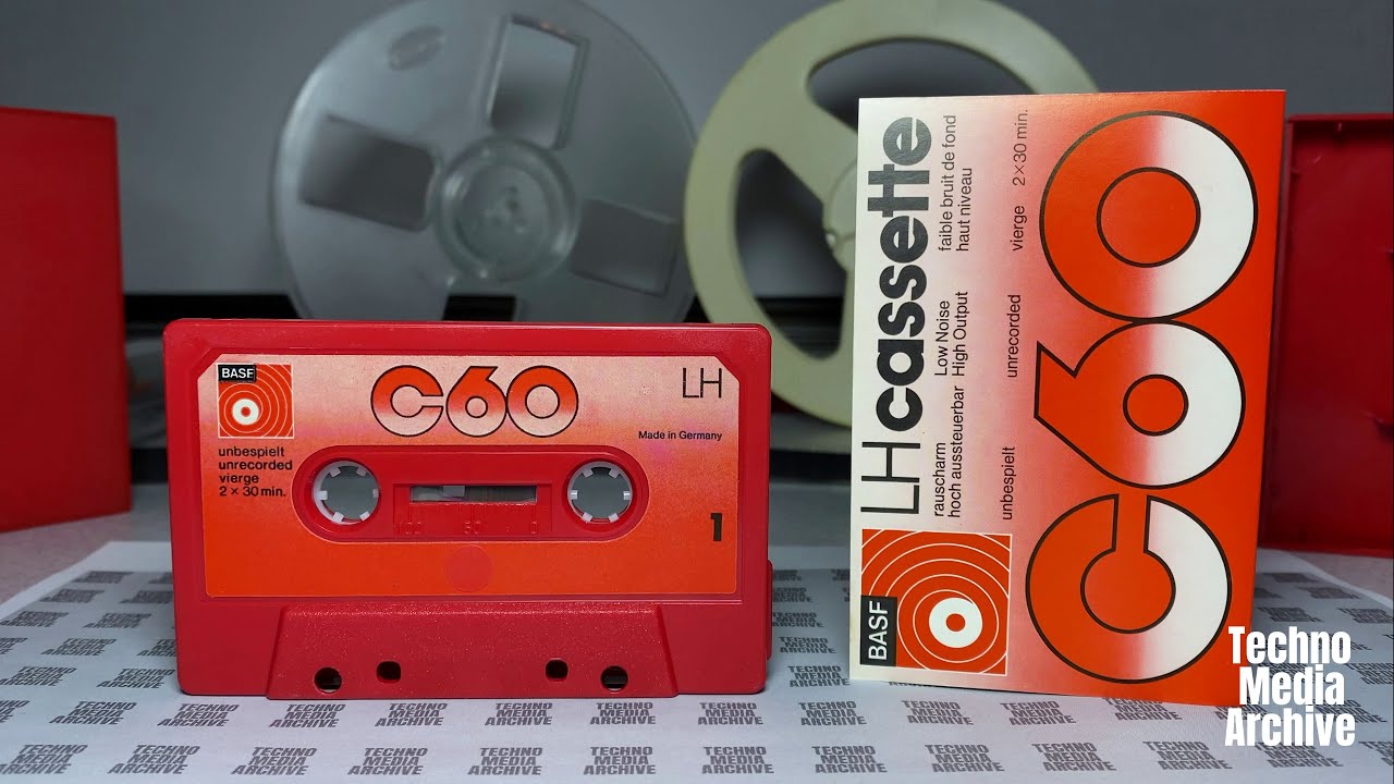 BASF C60 LH (1976) Red Audio Cassette