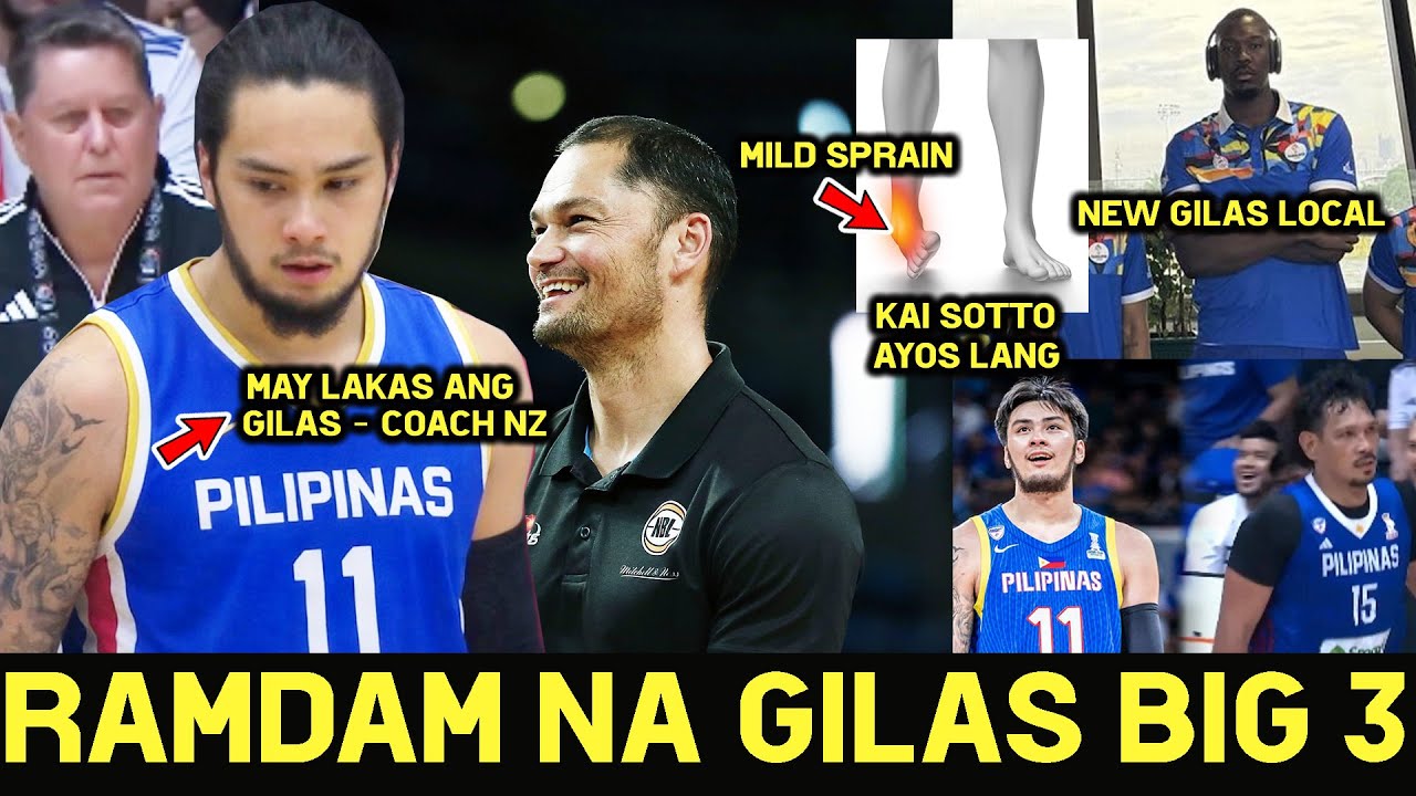Ramdam na ang Paglakas ng Gilas! Good News Hindi Grabe. NZ Coach Balik sa kanyang Gilas Big 3 Pro...