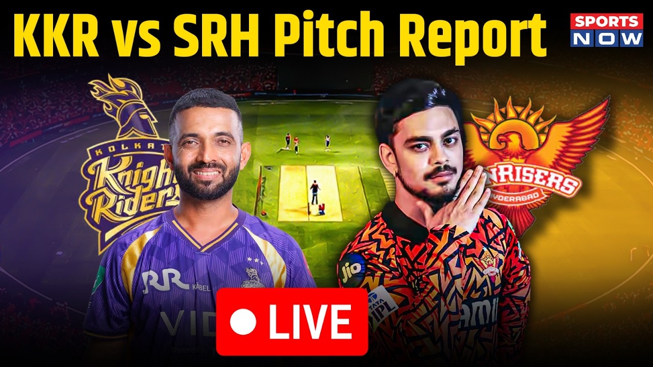 IPL 2026 LIVE: KKR vs SRH| Eden Gardens Stadium Pitch Report |Kolkata Pitch Report | Travis Head