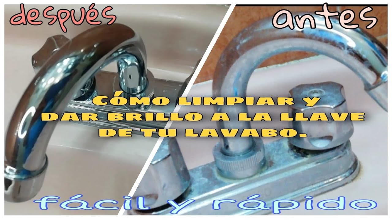 ✳️COMO LIMPIAR Y DAR BRILLO A TU LLAVE DEL LAVABO/TIP FÁCIL Y RÁPIDO DE LIMPIEZA SENCILLA.