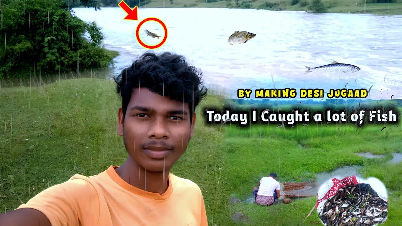 By Making Desi Jugaad | Caught Fish In The Rain