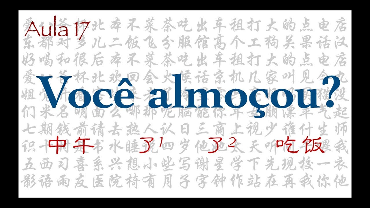 Lesson 17 - Completed Action and Separable Words | Synthetic Mandarin Chinese Course