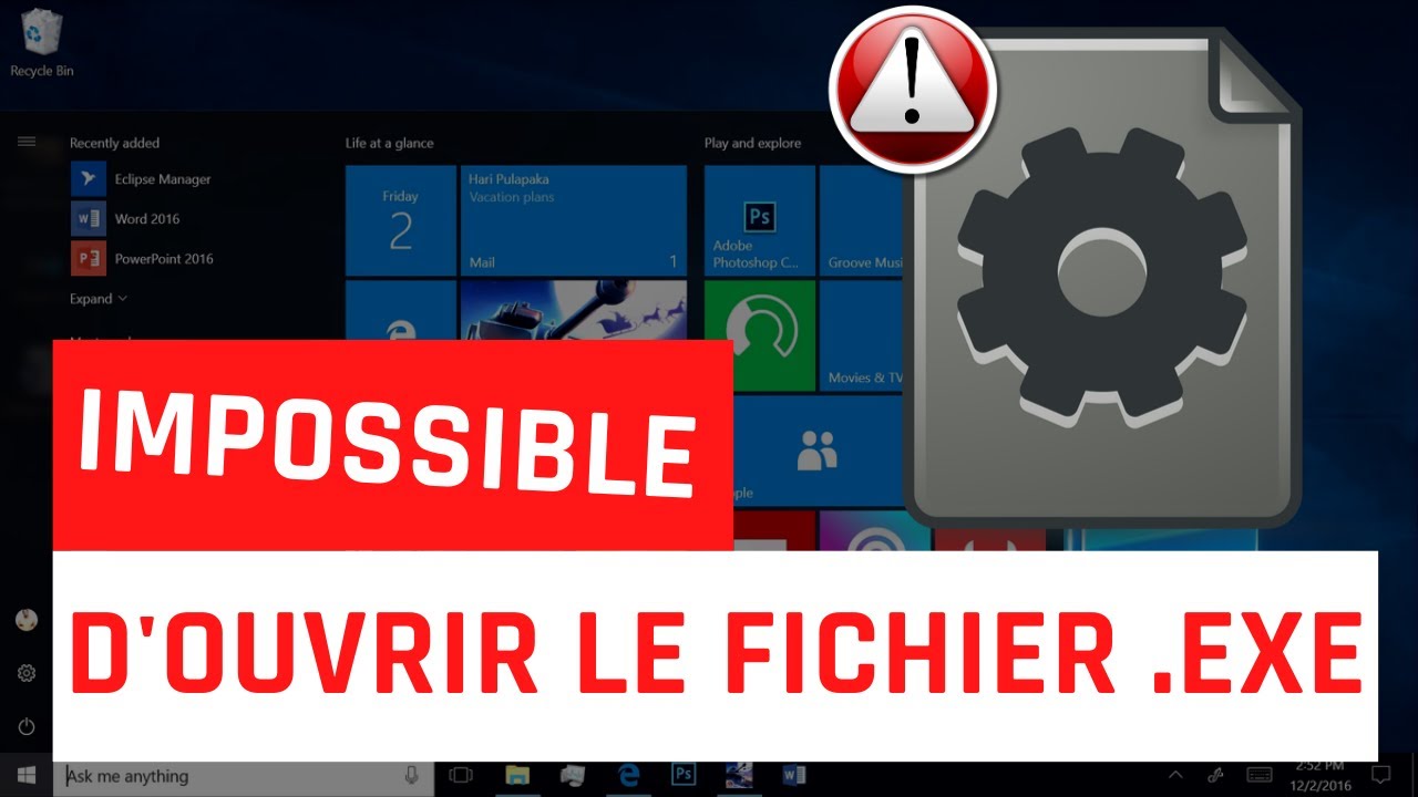 Impossible d'ouvrir les fichiers .exe dans Windows (3 solutions)