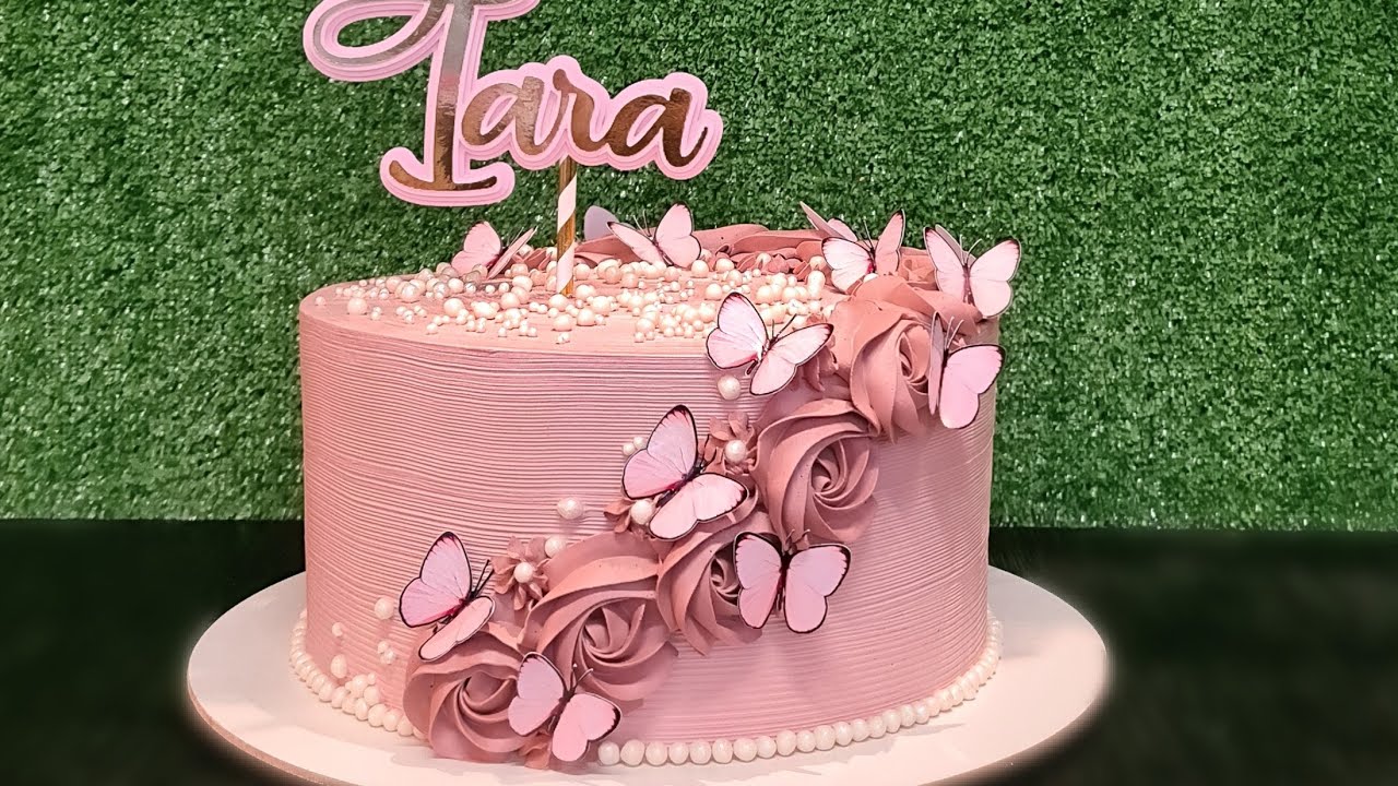 Bolo Cascata de Rosetas-Lindo e Delicado