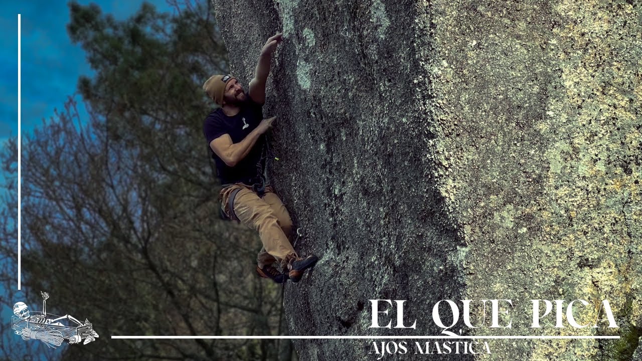 El que pica, ajos mastica (7b+) | Cantera de Budi