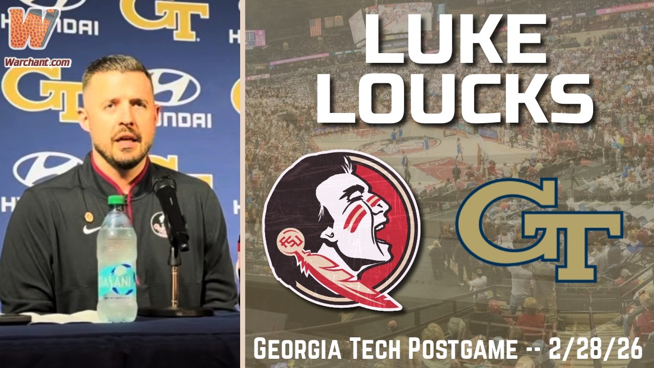 Luke Loucks postgame | FSU 80, Georgia Tech 71  | Florida State Basketball Warchant