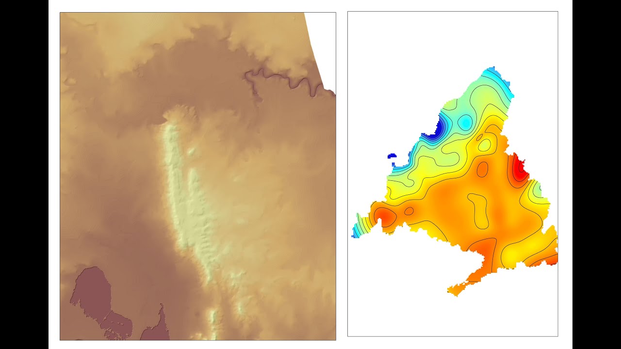 Mapas a partir de un Modelo digital de Terreno con ArcGIS. Contour, Slope, Aspect, Hillshade.