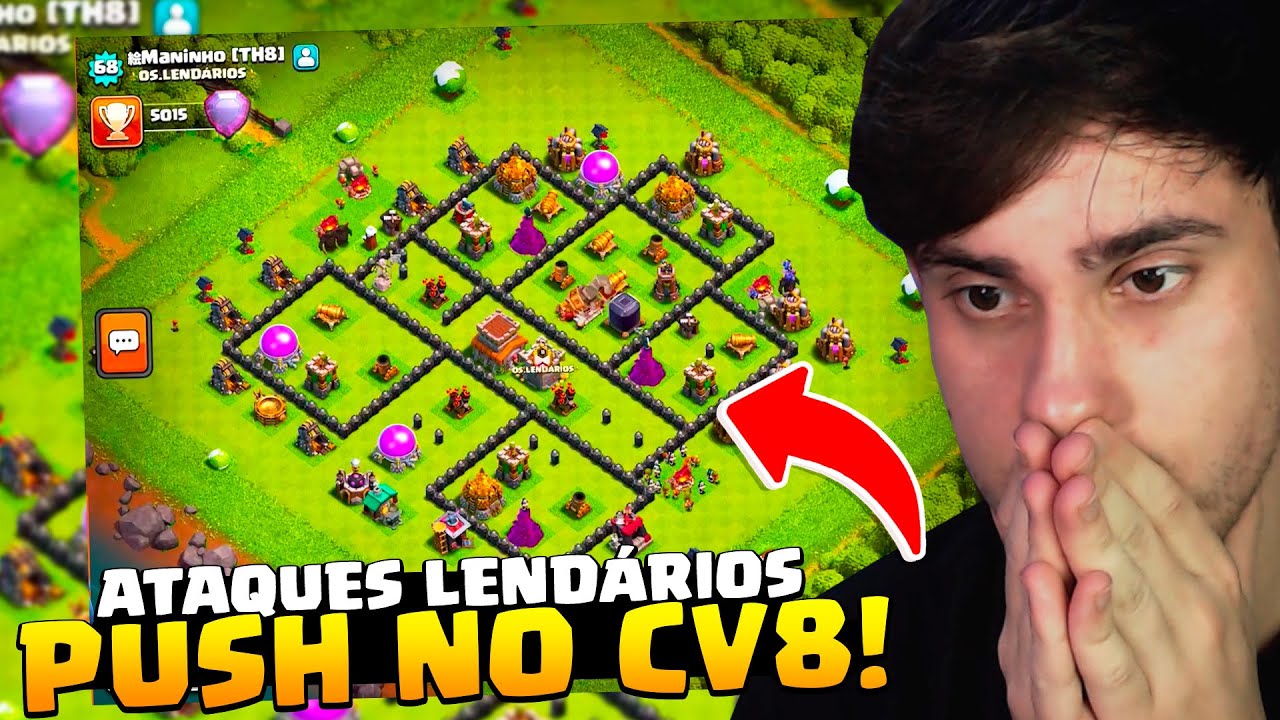 ASSIM QUE UM CV8 PEGA LIGA LENDÁRIA EM 2024! CLASH OF CLANS