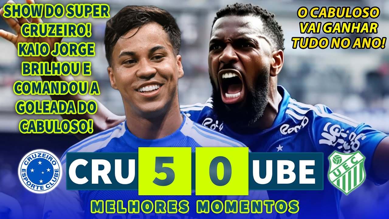 SHOW DO SUPER CABULOSO | Cruzeiro 5 x 0 Uberaba | Melhores Momentos (COMPLETO) | 17/01/2026