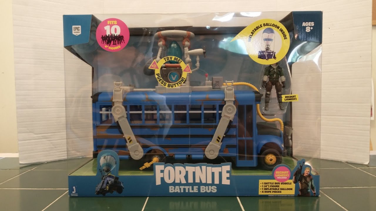 NEW FIGURE: Jazwares Fortnite Battle Bus 4 inch figures