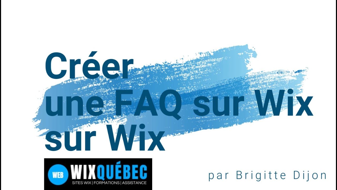 Créer une faq sur wix | Wix QUÉBEC