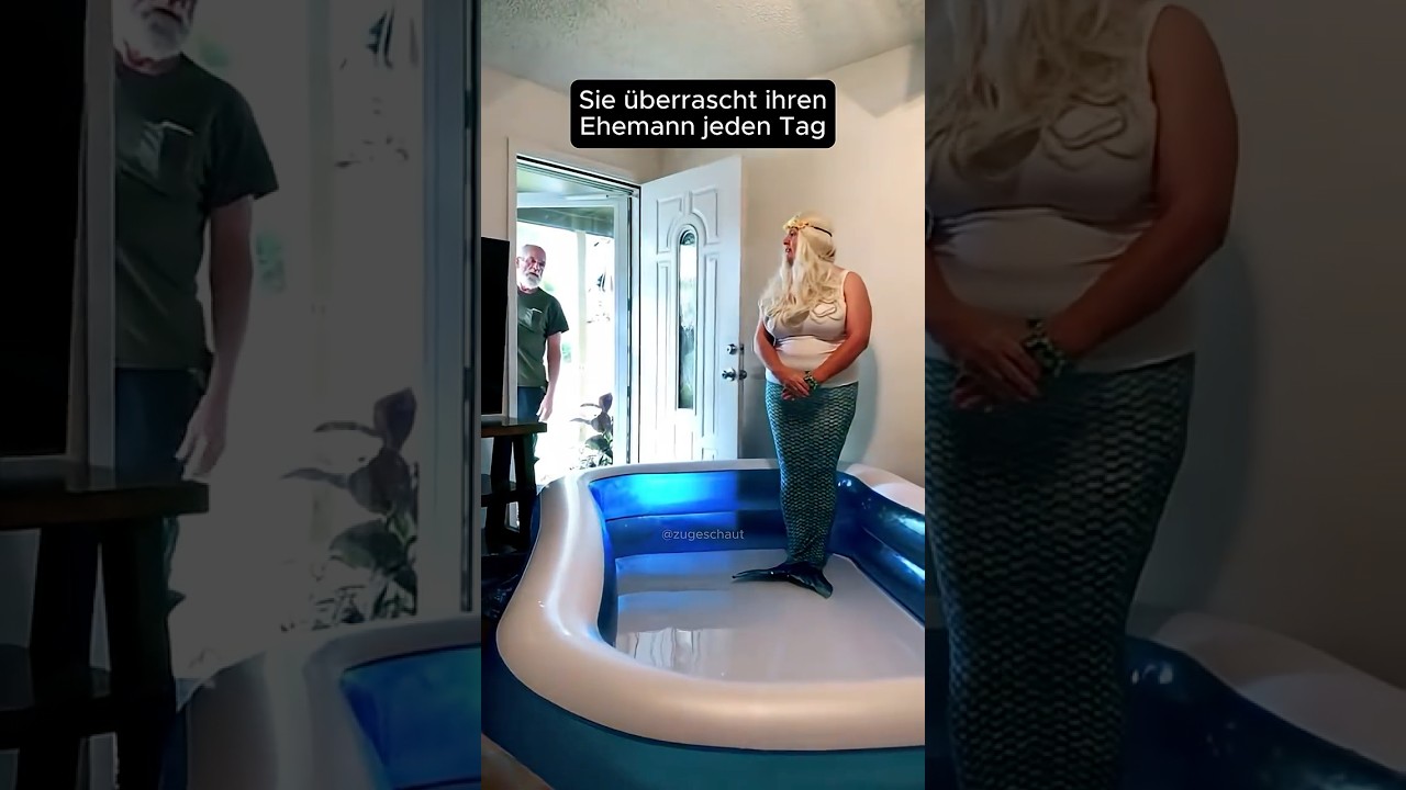 Sie &uuml;berrascht ihren Ehemann jeden Tag 😅 👴🏻#surprise  #ehepaar  #wissen