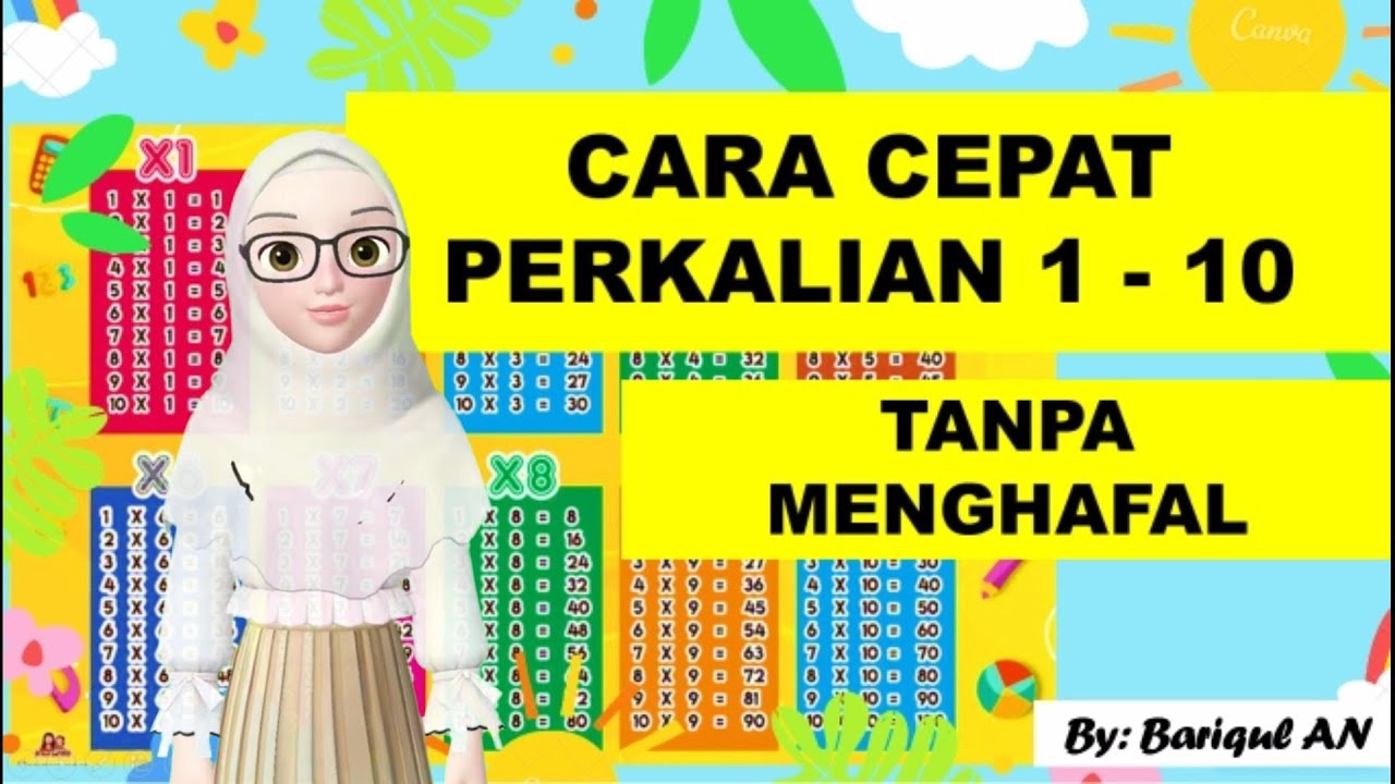 PERKALIAN 1-10 #perkalian #perkaliancepat #belajarperkalian #multiplication #multiplicationtrick