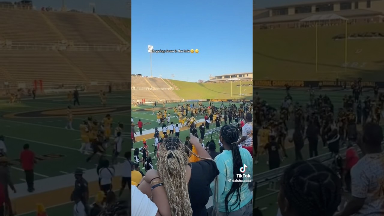 HBCU Football fight!!! Fake fight 