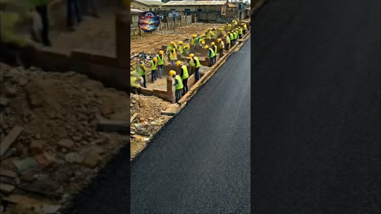 New road and a market  #construction #MetaTransformation  #renovation #viralchallenge #RoadSafety