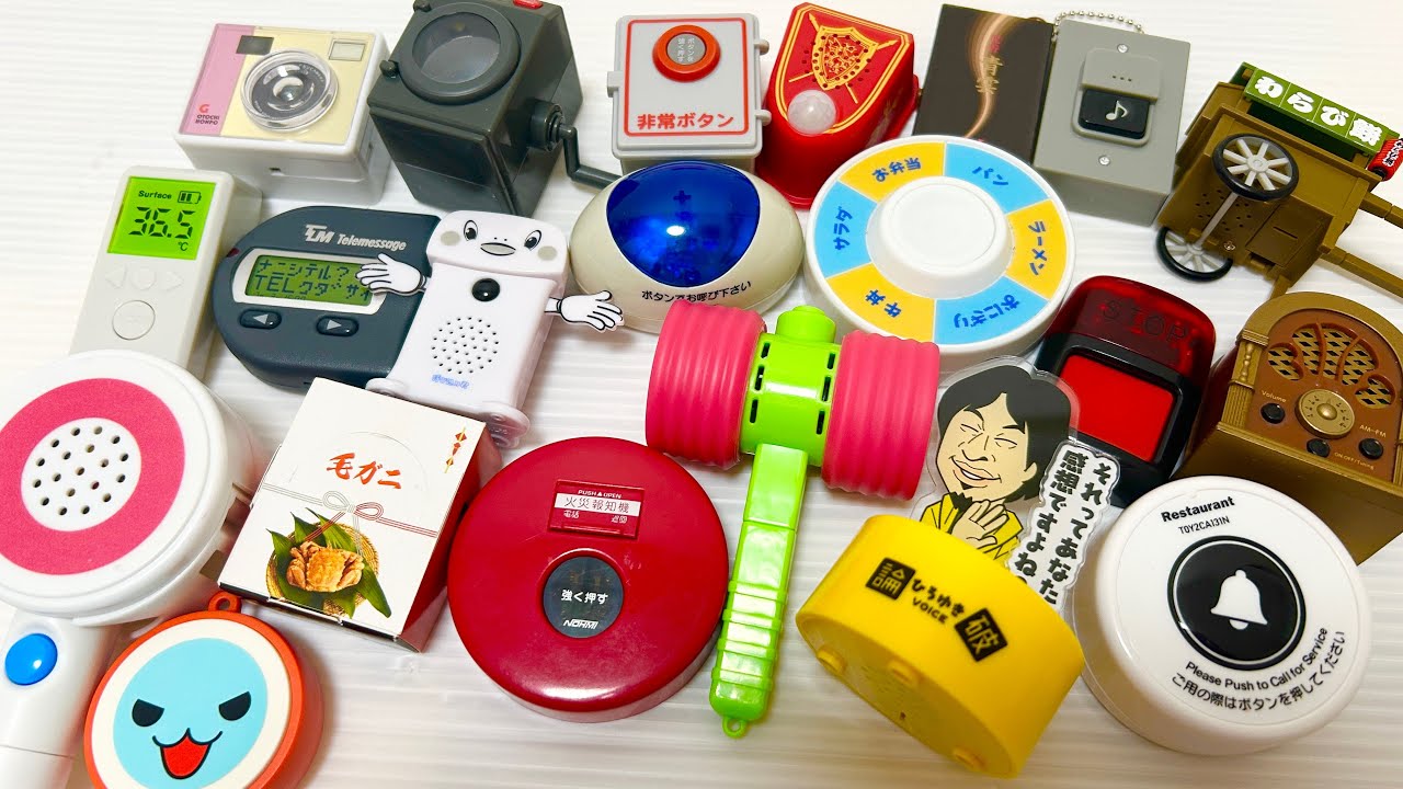 ピンポンブーなどの音が鳴るガチャガチャ鳴らしてみたI tried turning a capsule toy that makes sounds like “ping-pong” and “buzz.