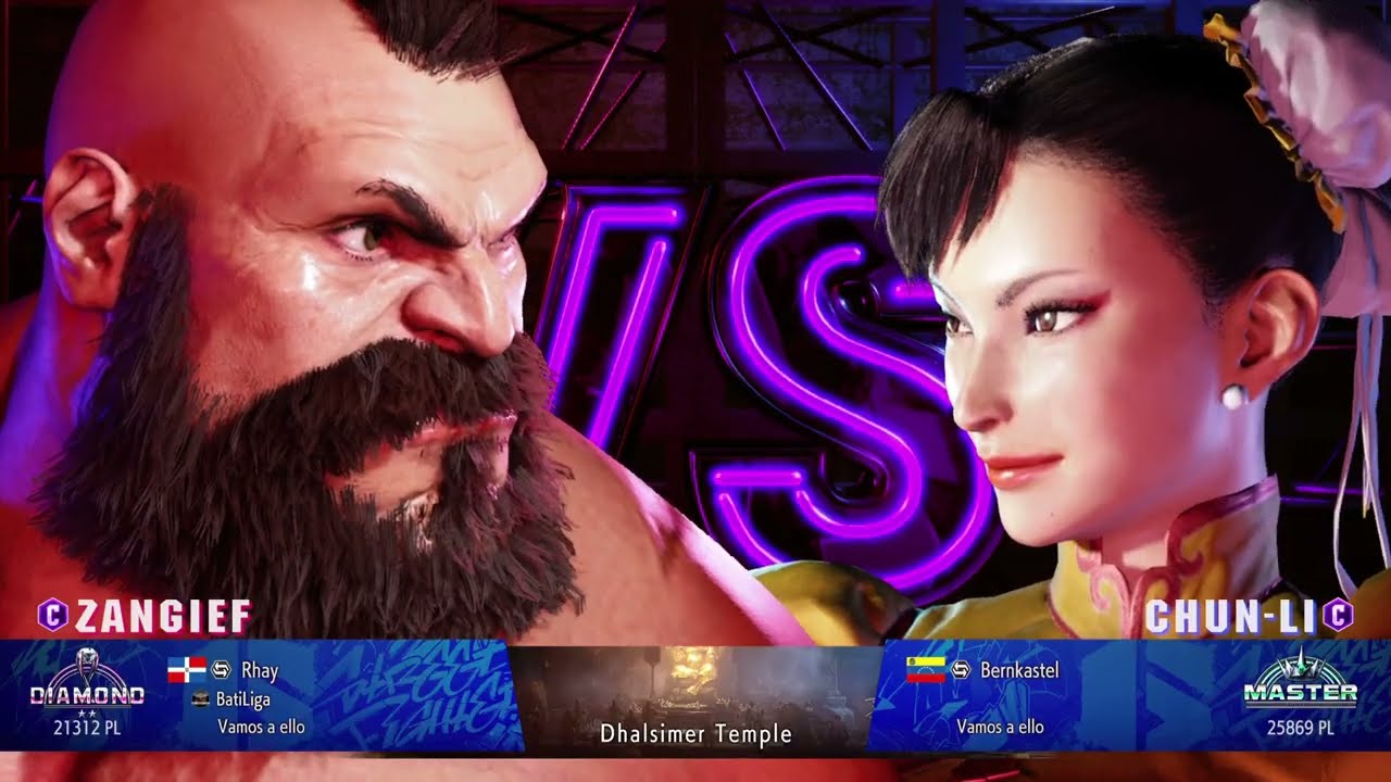 Street fighters 6 pelea de DIAMOND VS MASTER Rhay VS Berkastel pelea épica