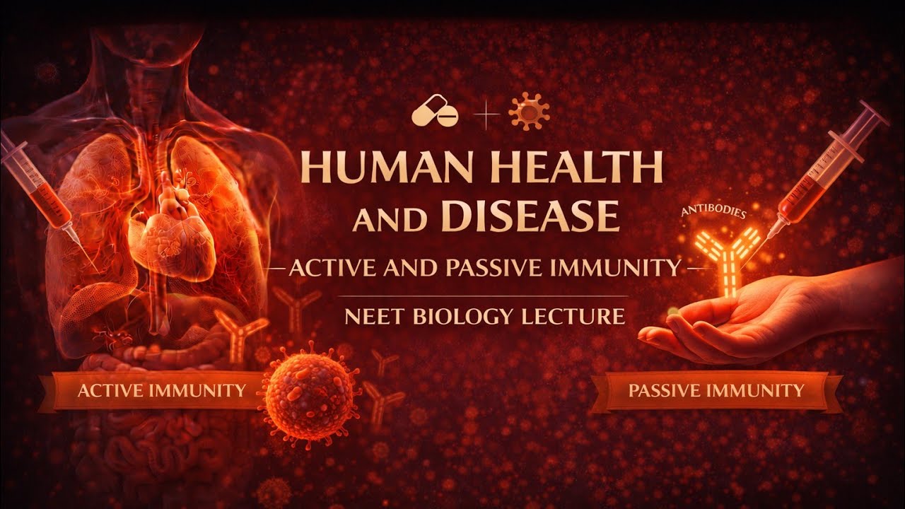 Human Health and Diseases - Active and Passive Immunity