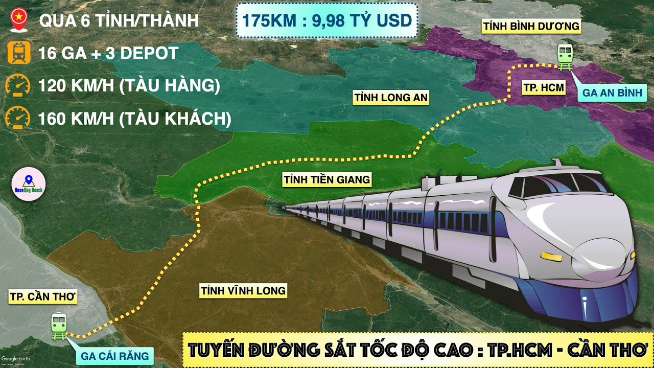 Tuyến đường sắt TPHCM - Cần Thơ, hơn 9 tỷ USD sẽ khởi công trước năm 2030