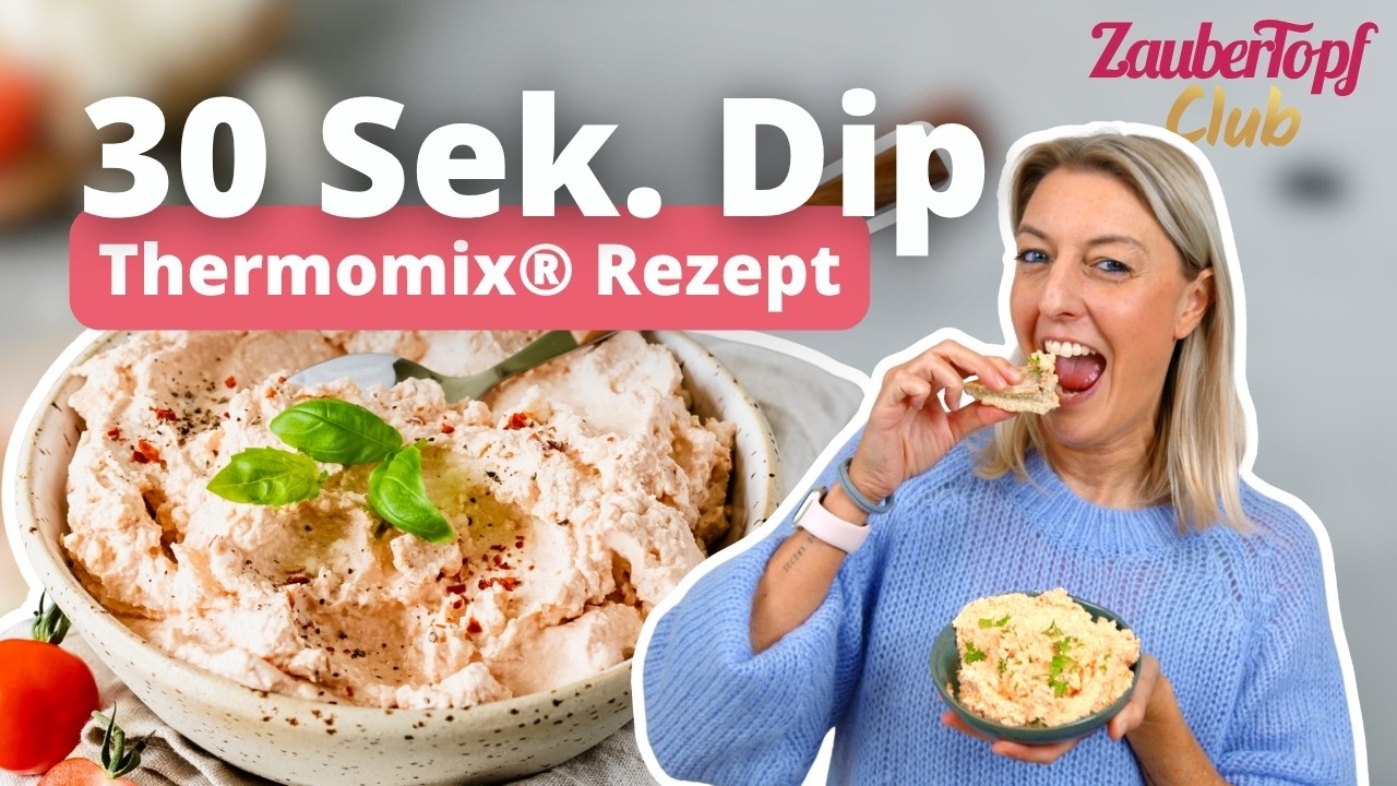 🔥🧄 Der einfachste Feta-Dip in 30 Sekunden! So cremig & perfekt f&uuml;r Raclette! 😍 | Thermomix&reg; Rezept