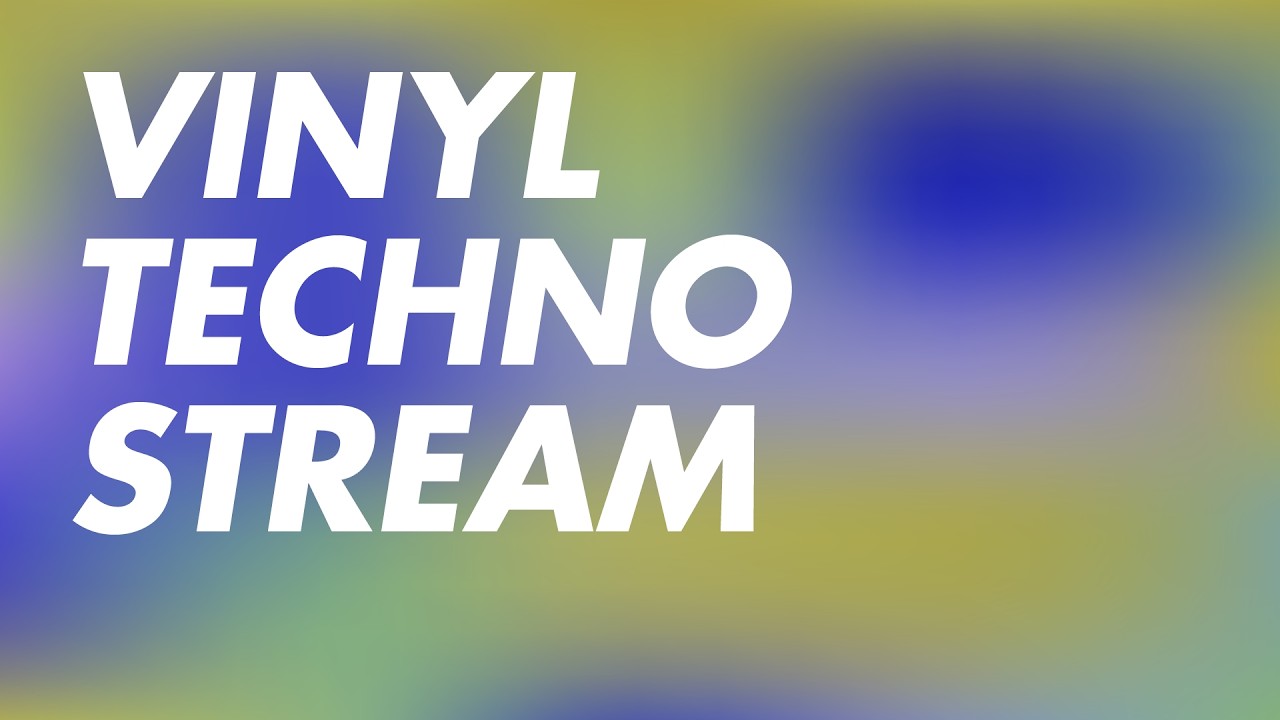 Vinyl Techno Stream - Monday grooves 📀