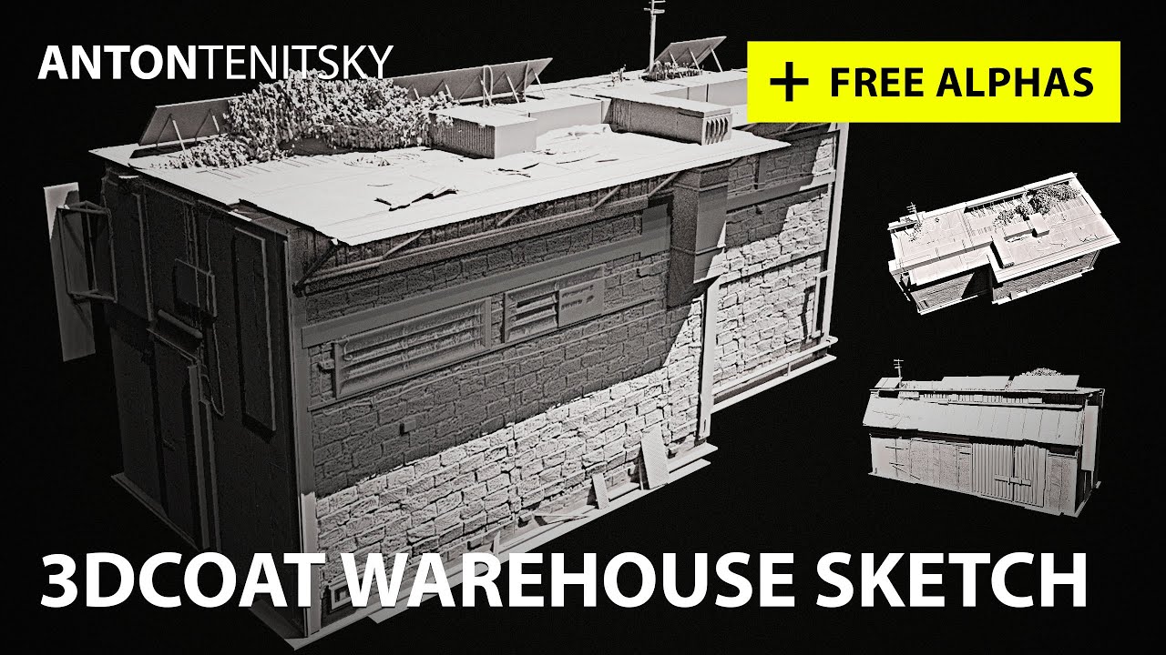 3D Coat Warehouse Sketch Timelapse