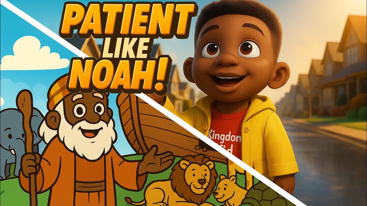 BE PATIENT LIKE NOAH! 🌈🌧️ Christian Kids Song About Patience and Trusting God 🌧️☀️