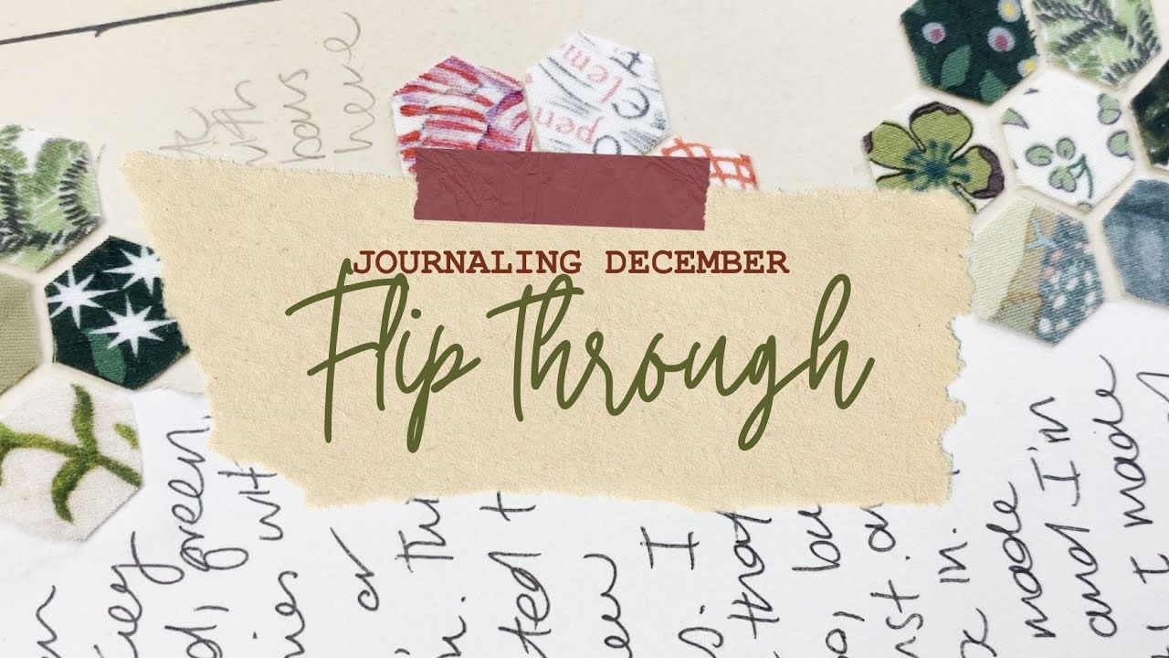 Completed December Journal, 2022 || Flip through