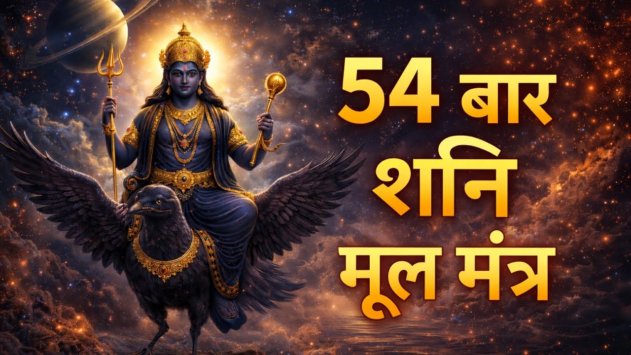 साढ़ेसाती शांति मंत्र | 54 बार शनि मूल मंत्र | Shani Mantra Jaap | Saturday Bhajan