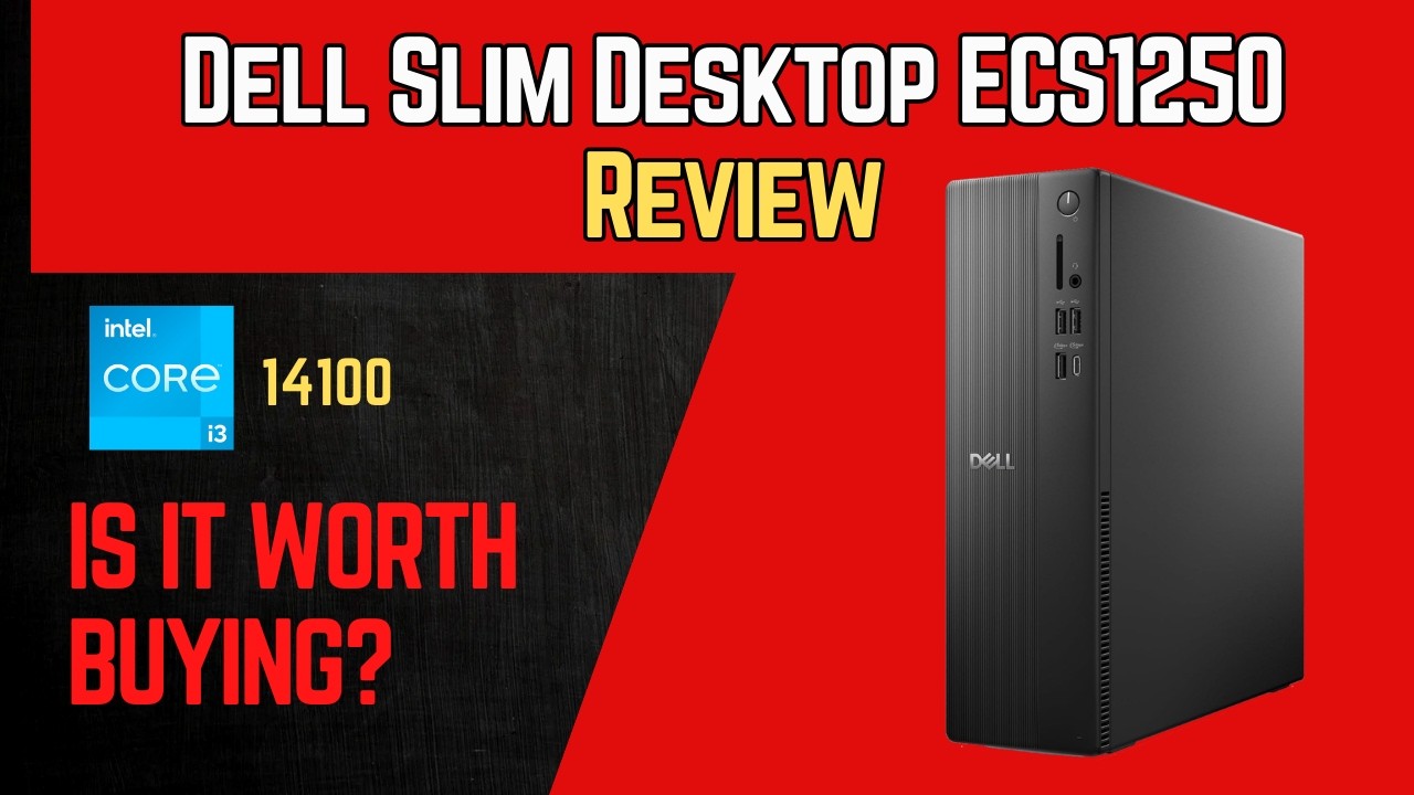 Обзор настольного компьютера Dell Slim Desktop ECS1250 | Процессор Core i3-14100