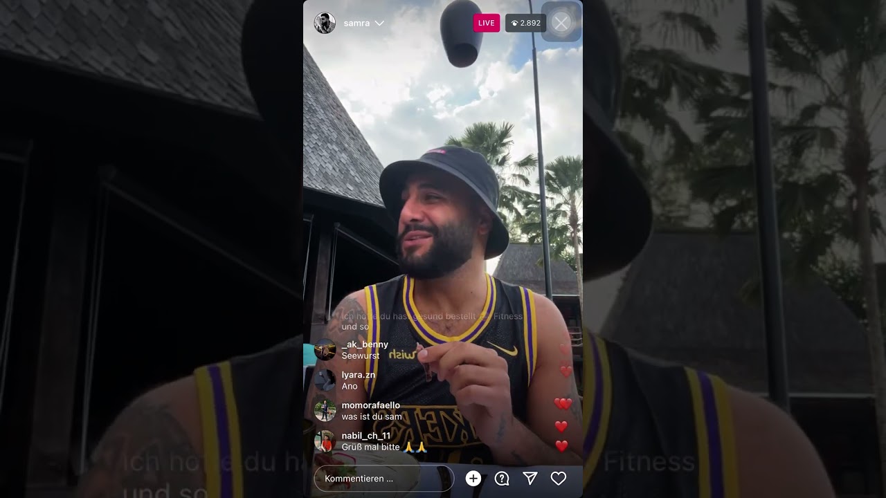 Samra Instagram Live in Bali 😍😵‍💫