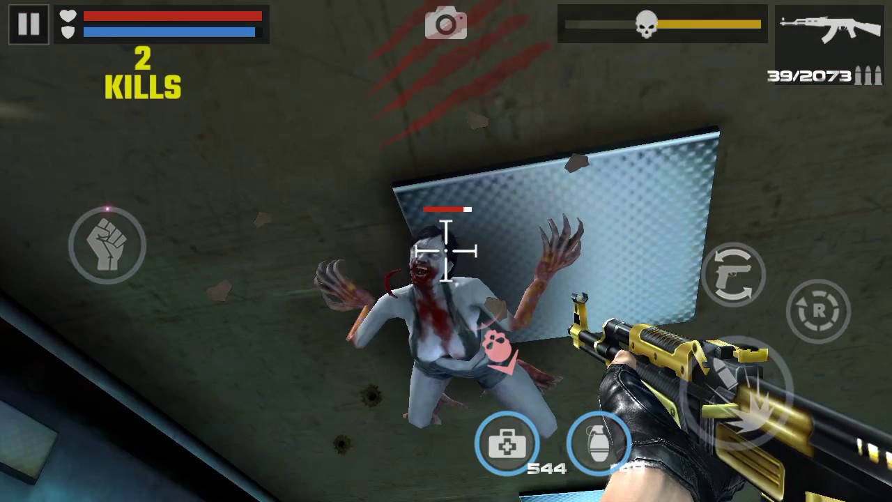 DEAD TARGET: Zombie || Main Quest BONUS&times;2 Reward By Golden AK-47 Gun「Android Gameplay